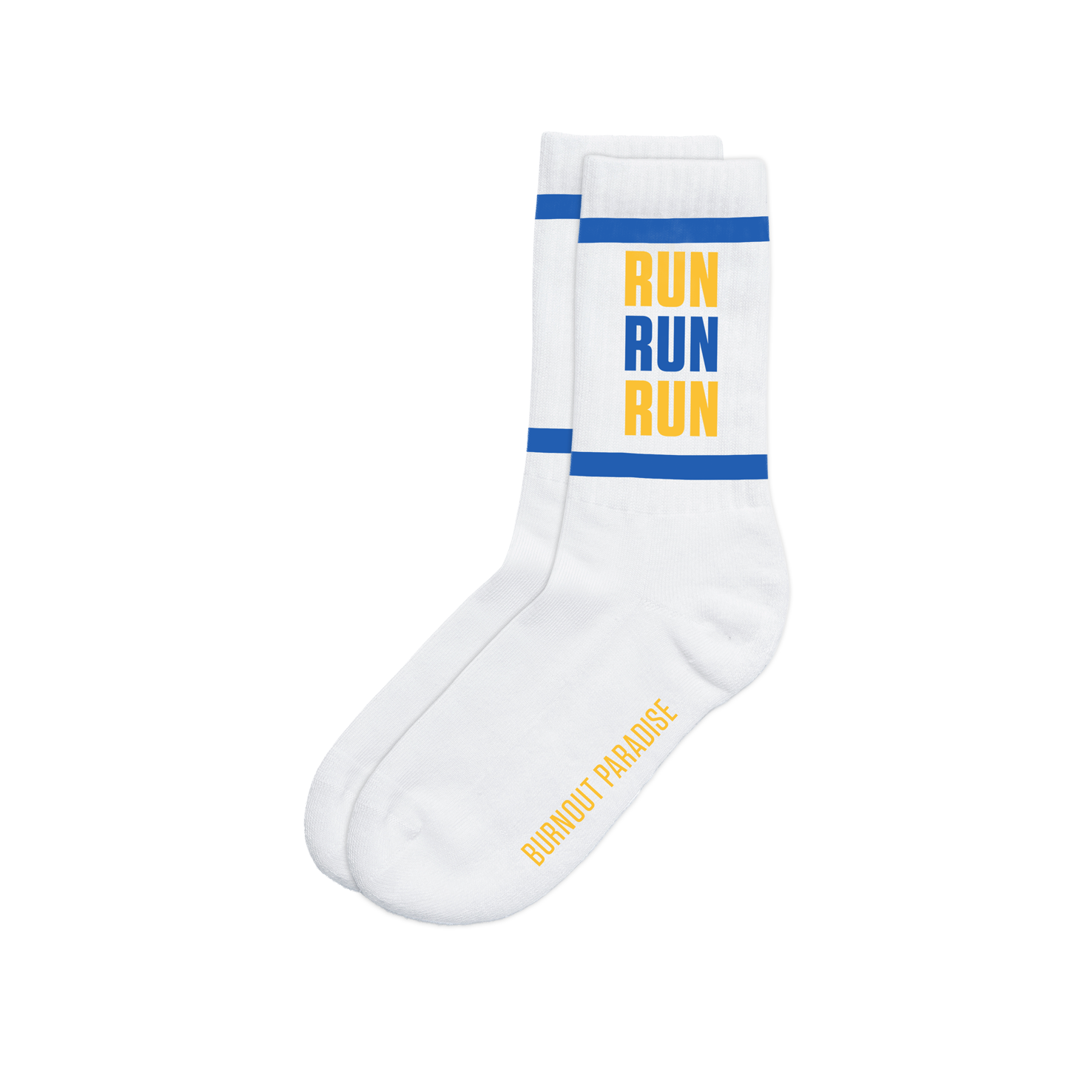 BUR RUN SOCKS WHITE