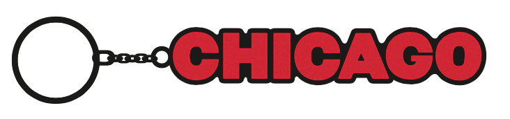 CHI LOGO RUBBER KEYCHAIN