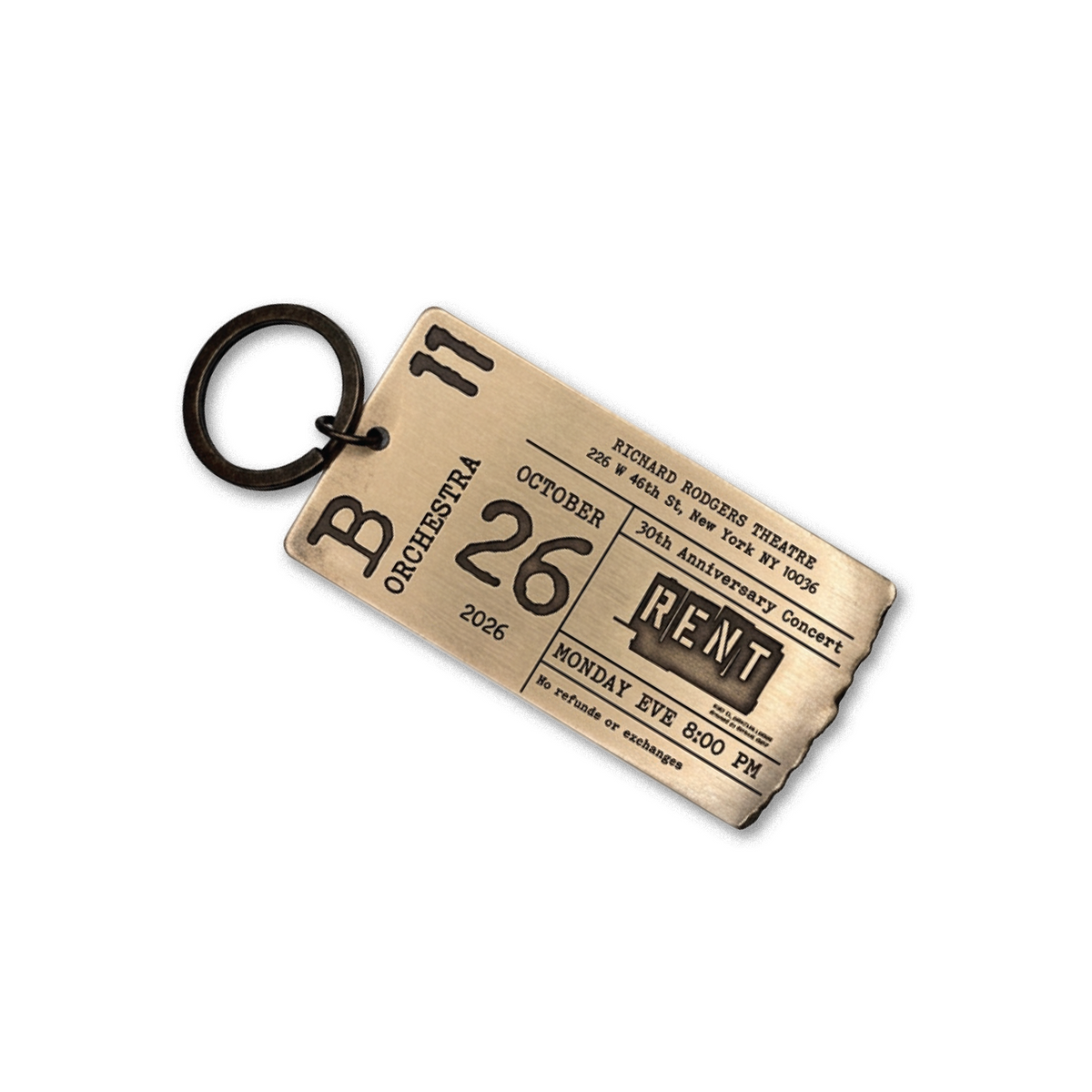 RNT 30TH KEYCHAIN