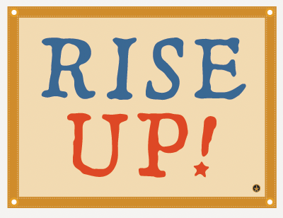 HAMILTON Oxford Pennant Rise Up Camp Flag